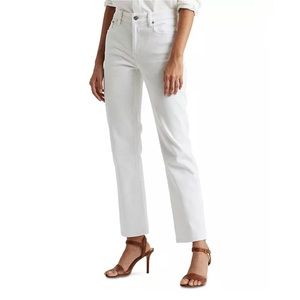 Ralph Lauren White Straight-Leg Jeans